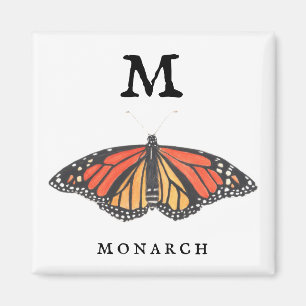 "M" Monarch Magnet