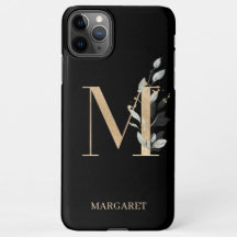 M Monogram Floral Personalised