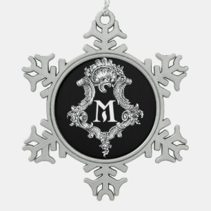M Monogram Initial Ornament