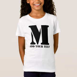 M Monogram Simple Modern Minimalist Personalised  T-Shirt