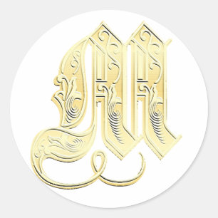 M Monogram stickers