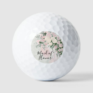 M.O.H Blush bow and Rose Wisteria Bouquet Golf Balls