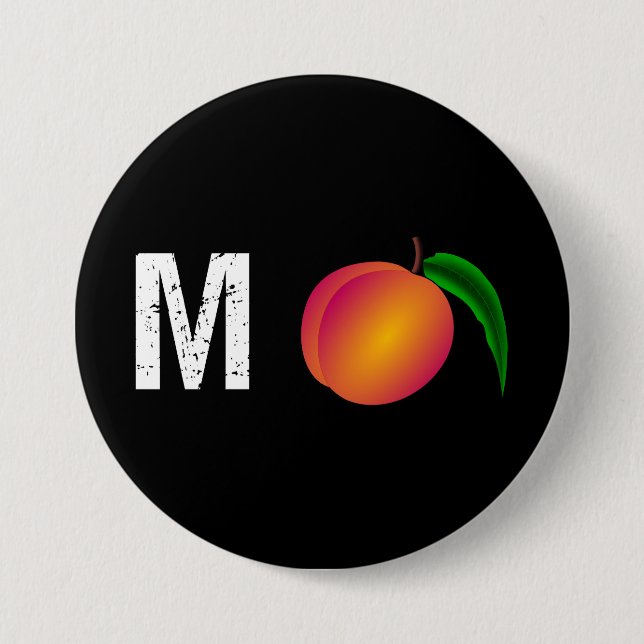 M-Peach Impeach Anti-Trump 7.5 Cm Round Badge (Front)