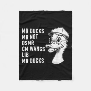 M R Ducks M R Not O S M R Cm Wangs Lib M R Ducks Fleece Blanket