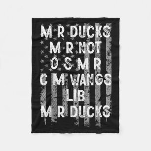 M R Ducks M R Not O S M R Cm Wangs Lib M R Ducks U Fleece Blanket