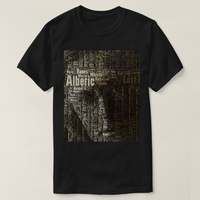M R James - Antiquary (in words...) T-Shirt (Design Front)