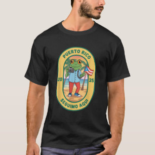 M s Fotos Puerto Rico Rican Flag Funny Sapo Concho T-Shirt