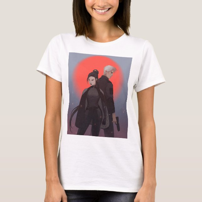 M&S Simon and Michiko T-shirt - Art by Mona Finden (Front)