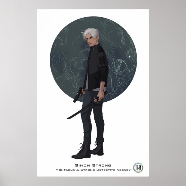 M&S Simon Strong Poster - Art by Mona Finden (Front)