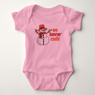 M Snow T-Shirt Baby Bodysuit