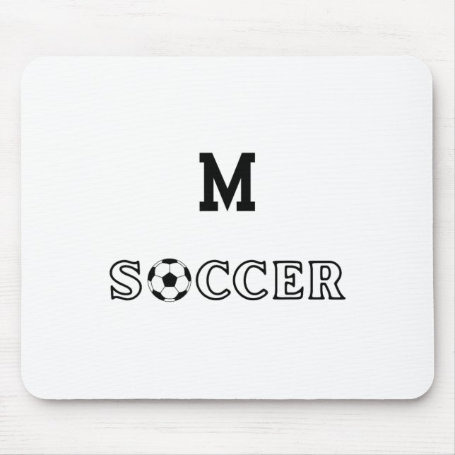 M Soccer  Mouse Pad (Front)