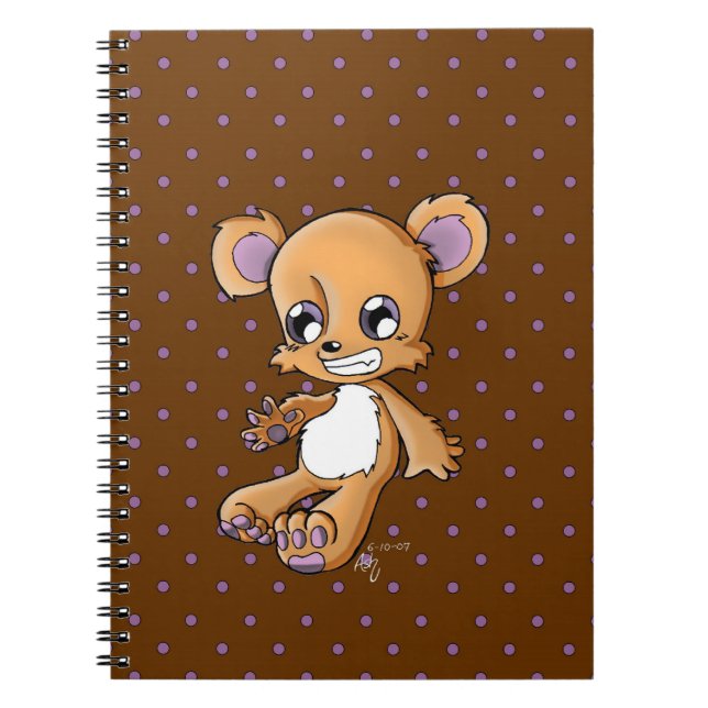 M. Teddy Spiral Notebook (Front)