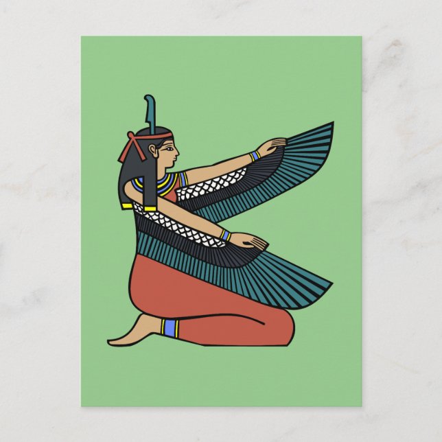 Ma’at (Egyptian Goddess) Postcard (Front)