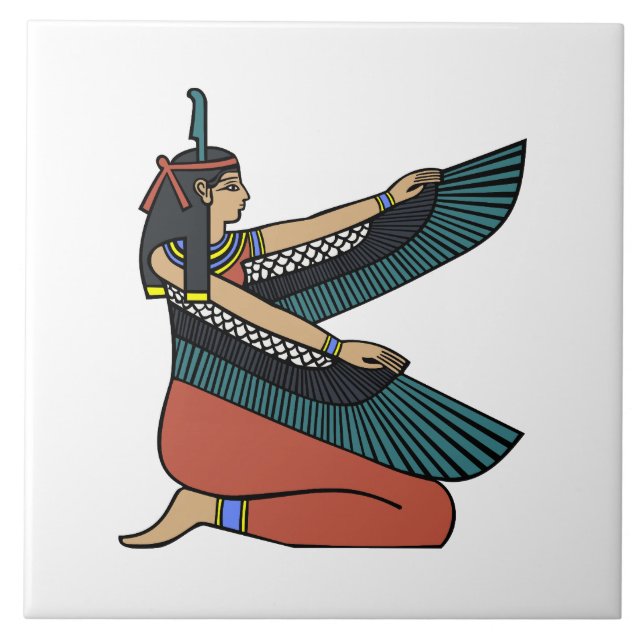 Ma’at (Egyptian Goddess) Tile (Front)