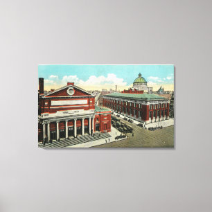 MA Avenue View of Symphony, Horticultural Canvas Print