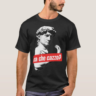 Ma Che Cazzo! Funny David Sculptur with talking Ha T-Shirt