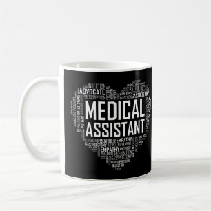 MA Medical Assistant Heart Love T Shirt Gift Clini Coffee Mug
