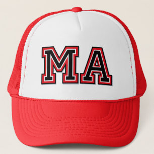 'MA' Monogram Trucker Hat