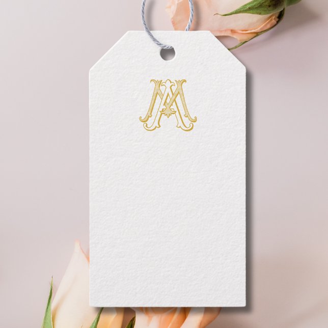 MA or AM Monogram Gift Tag (Creator Uploaded)