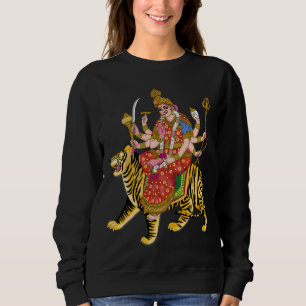 Maa Durga Sweatshirt Hindu Goddess Durga Spiritu