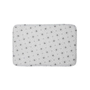 Maacah001 B&W abstract doodle Bath Mat