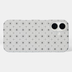 Maacah001 B&W abstract doodle iPhone 16 Case