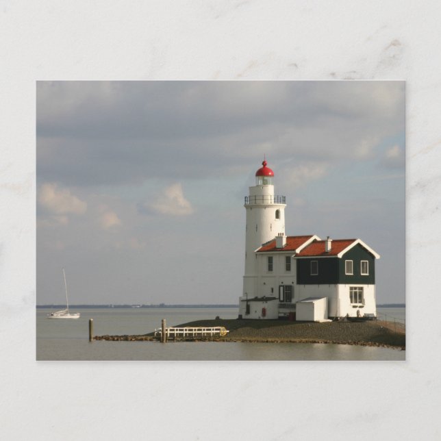 Maarken Lighthouse North Holland, Netherlands Postcard (Front)