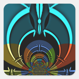 Maasai Colours Hakuna Matata Square Sticker