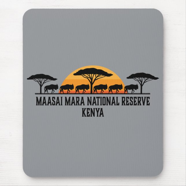 Maasai Mara National Reserve Kenya Mouse Pad (Front)