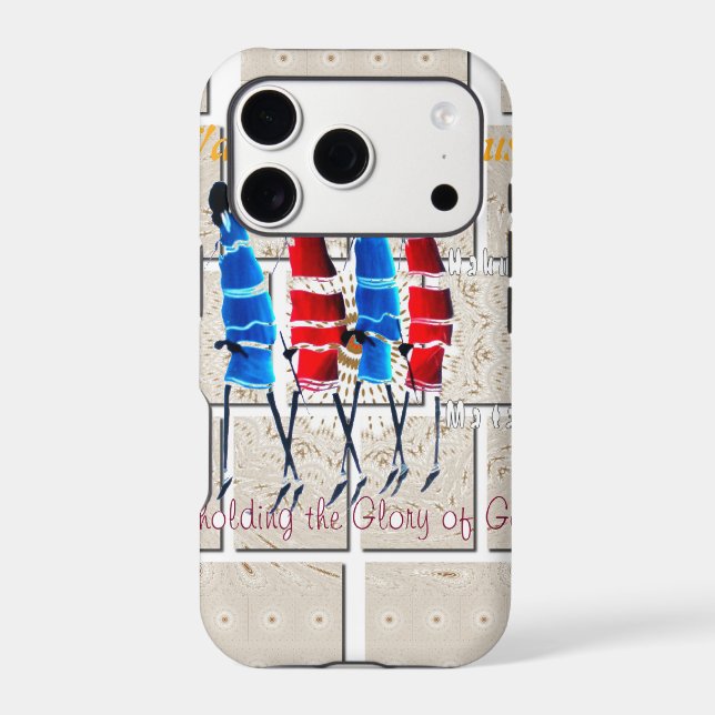 Maasai Morans Christian Art Print (Back)