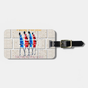Maasai Morans Christian Art Print Luggage Tag