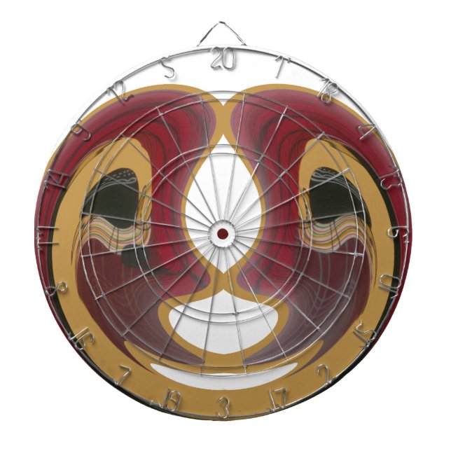 Maasai Mosaic: A Celebration of in Vibrant Culture Dartboard (Front)