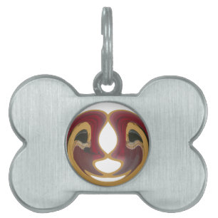Maasai Mosaic: A Celebration of in Vibrant Culture Pet ID Tag