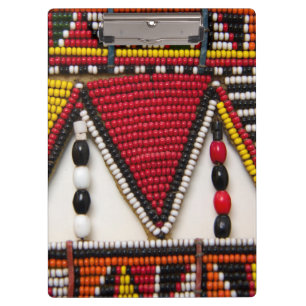 Maasai Tribal Beadwork Clipboard