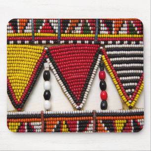 Maasai Tribal Beadwork Mouse Pad