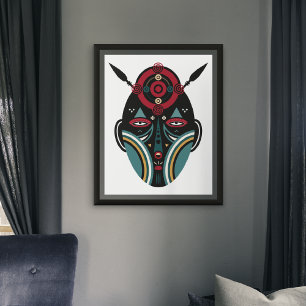 Maasai Tribal Mask Canvas Print