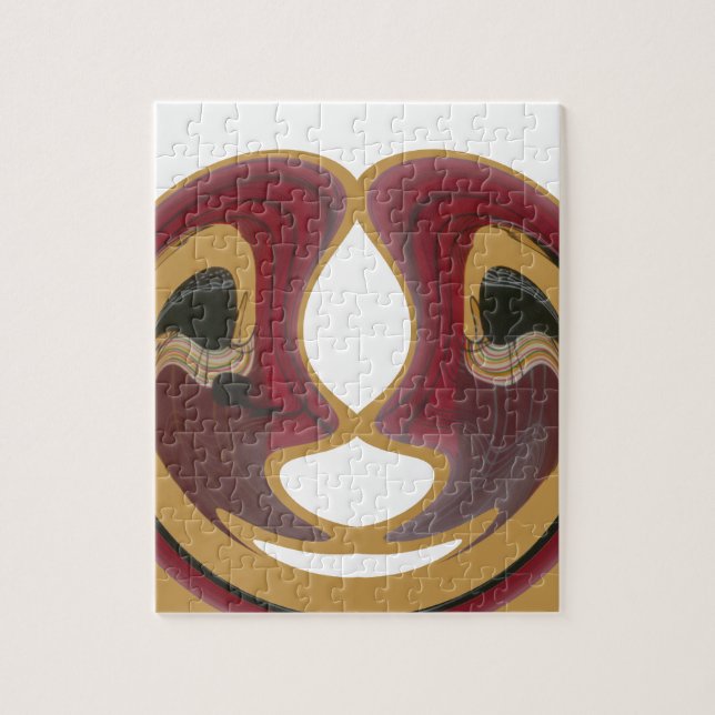 Maasai Tribal Whirl Art Print Jigsaw Puzzle (Vertical)