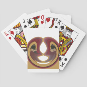 Maasai Tribal Whirl Art Print Playing Cards