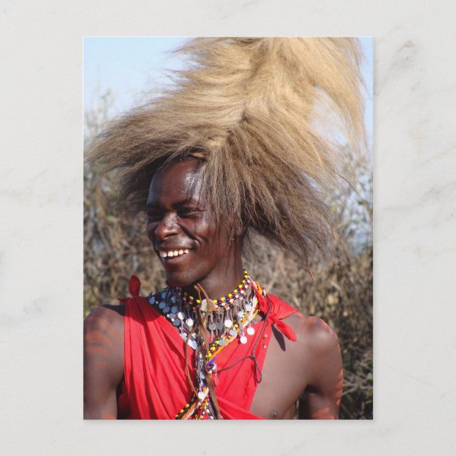Maasai Warrior-1 Postcard (Front)