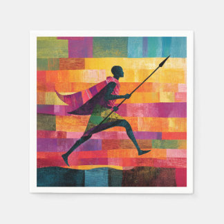 Maasai Warrior's Journey Napkin