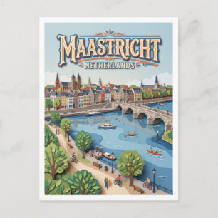 Maasboulevard Maastricht Netherlands Postcard