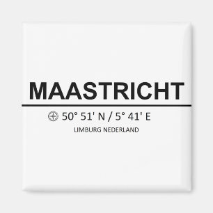 Maastricht Coordinaten - Maastricht Coordinates Magnet
