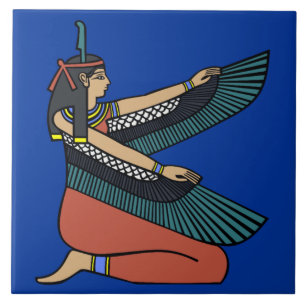 Ma'at Egyptian Goddess Decorative Tile