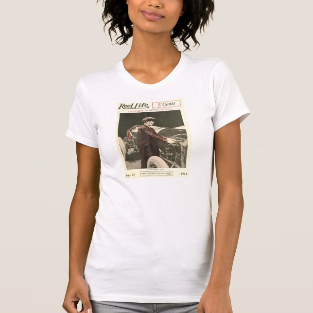 Mabel Normand 1914 silent movie magazine cover T-Shirt (Front)