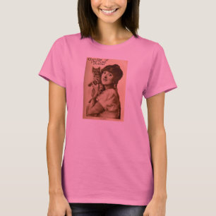 Mabel Normand cat kitty 1912 silent movie actress T-Shirt