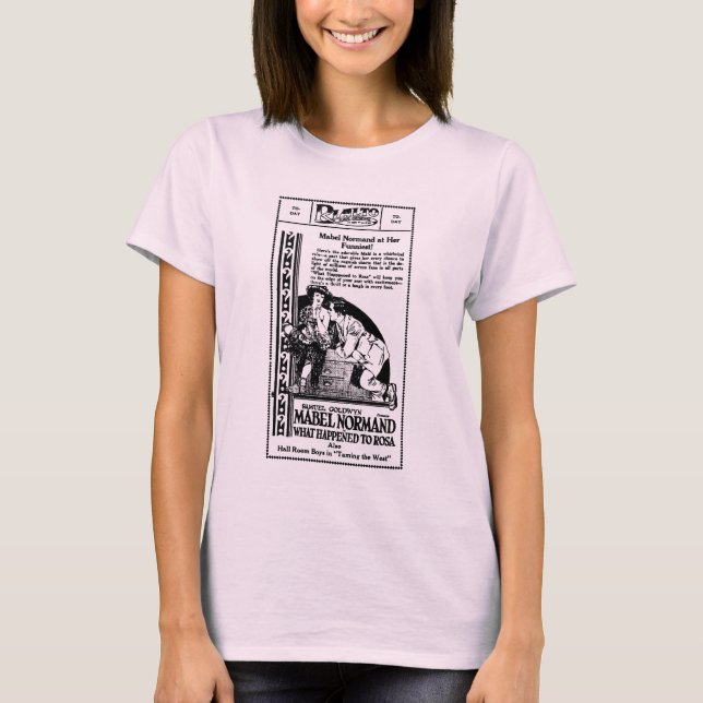 Mabel Normand What Happened to Rosa 1921 T-Shirt (Front)
