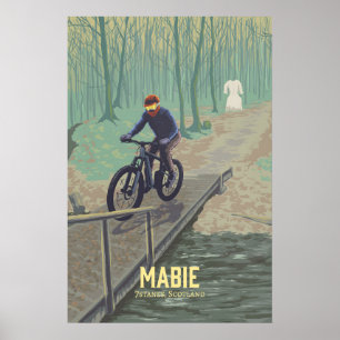 Mabie Mountain Biking Travel Poster