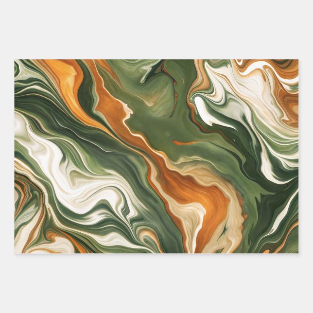 Mable Green Wrapping Paper Sheet (Front)