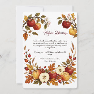 Mabon Blessings Autumn Equinox Greeting Card
