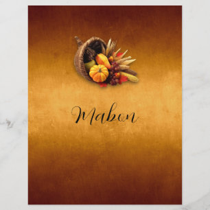 Mabon Book of Shadows Page with Correspondences